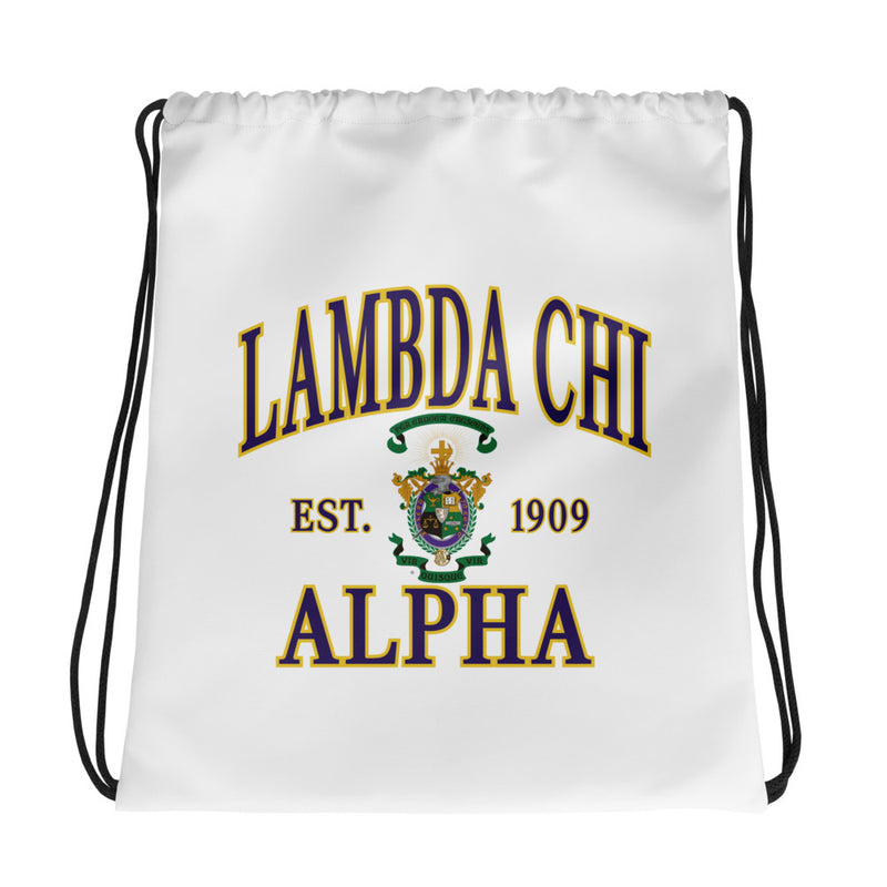 Lambda Chi Drawstring Bag