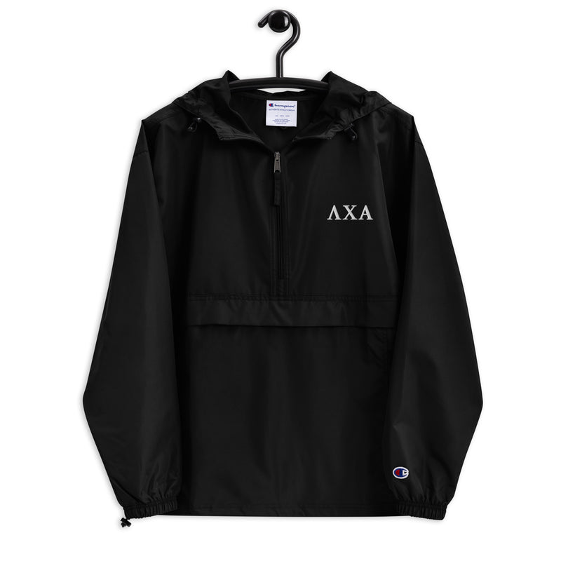 Lambda Chi Embroidered Champion Packable Jacket