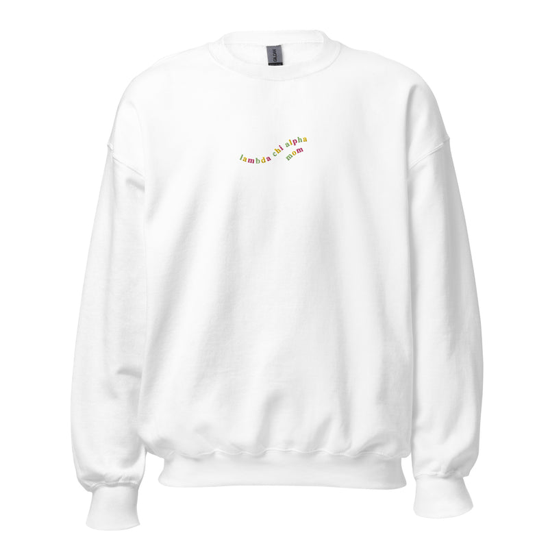 LIMITED RELEASE: Lambda Chi Mom Embroidered Crewneck