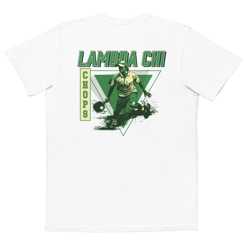 Lambda Chi Pickleball Pocket T-Shirt by Comfort Colors (2024)