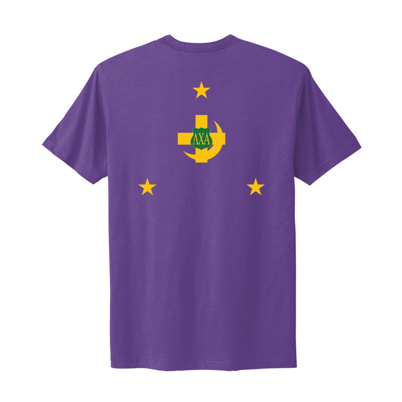 Lambda Chi - Alpha Crest T-Shirt in Purple
