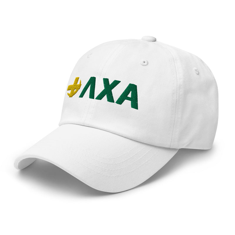 Lambda Chi Alpha Greek Letters & Crest Dad Hat